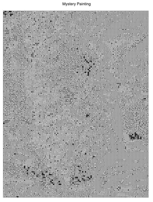 Mystery Painting Printable Pattern Square - A Homespun Hobby