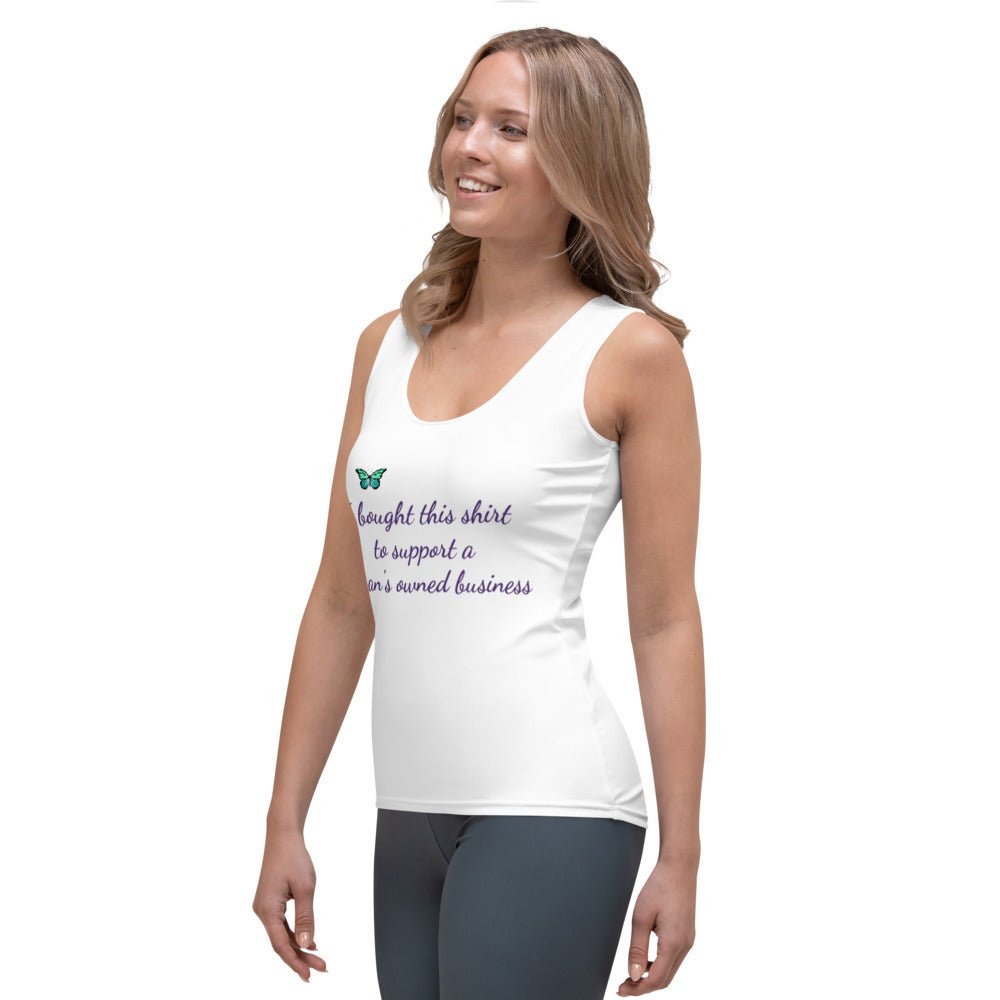 Support Small Woman's Owned Businesses Sublimation Cut & Sew Tank Top - A Homespun Hobby