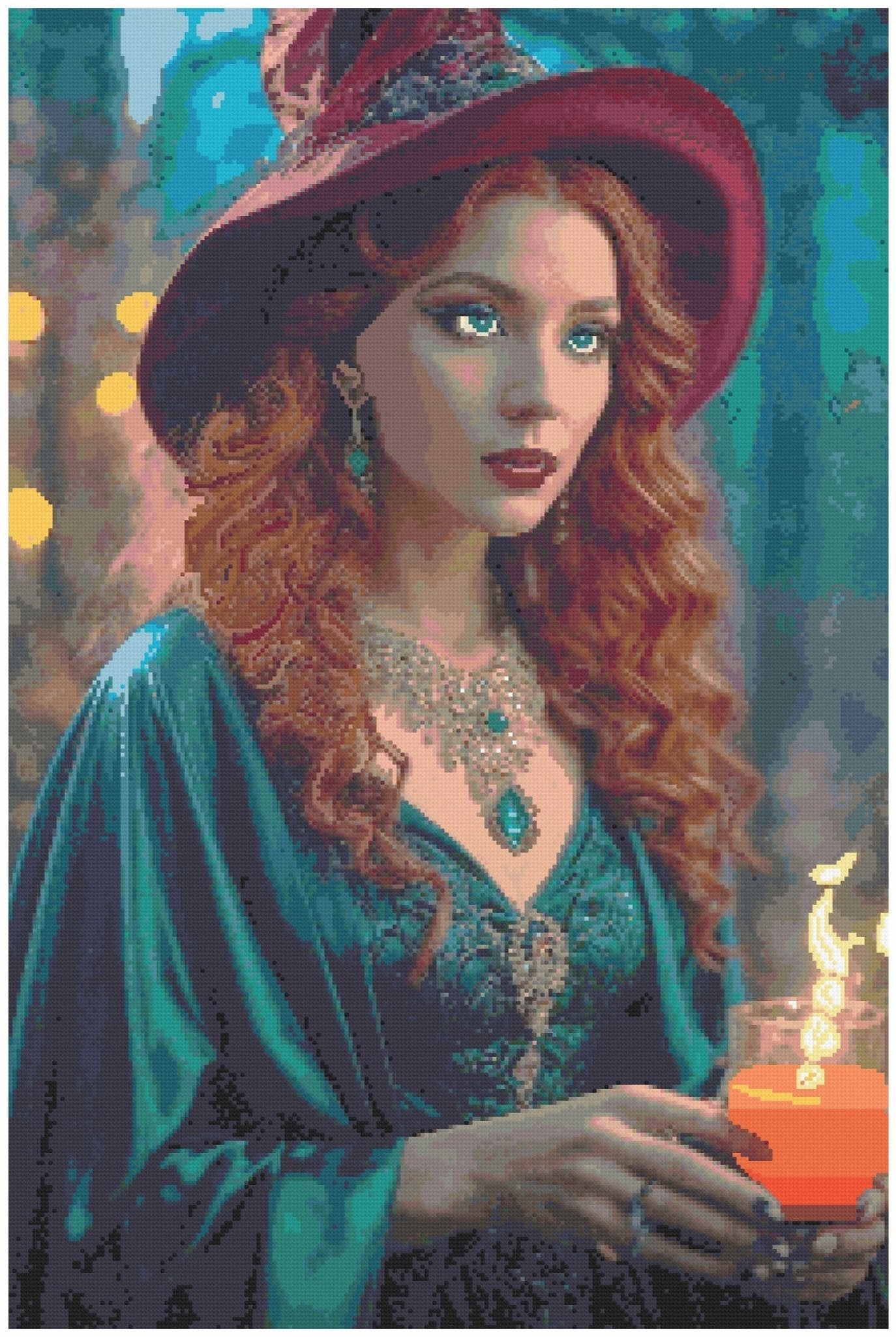 The Enchantress Mystique Diamond Painting Kit - Art by Sals - A Homespun Hobby