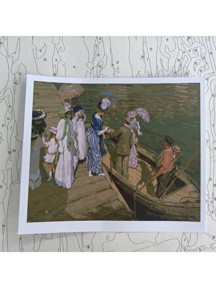 The Ferry by E. Phillips Fox, 1910-1911 Paint by Number Kit