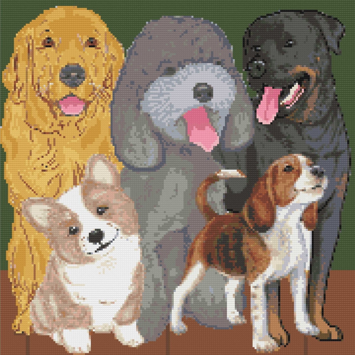 The Paw-some Quintet Diamond Painting Kit - A Homespun Hobby