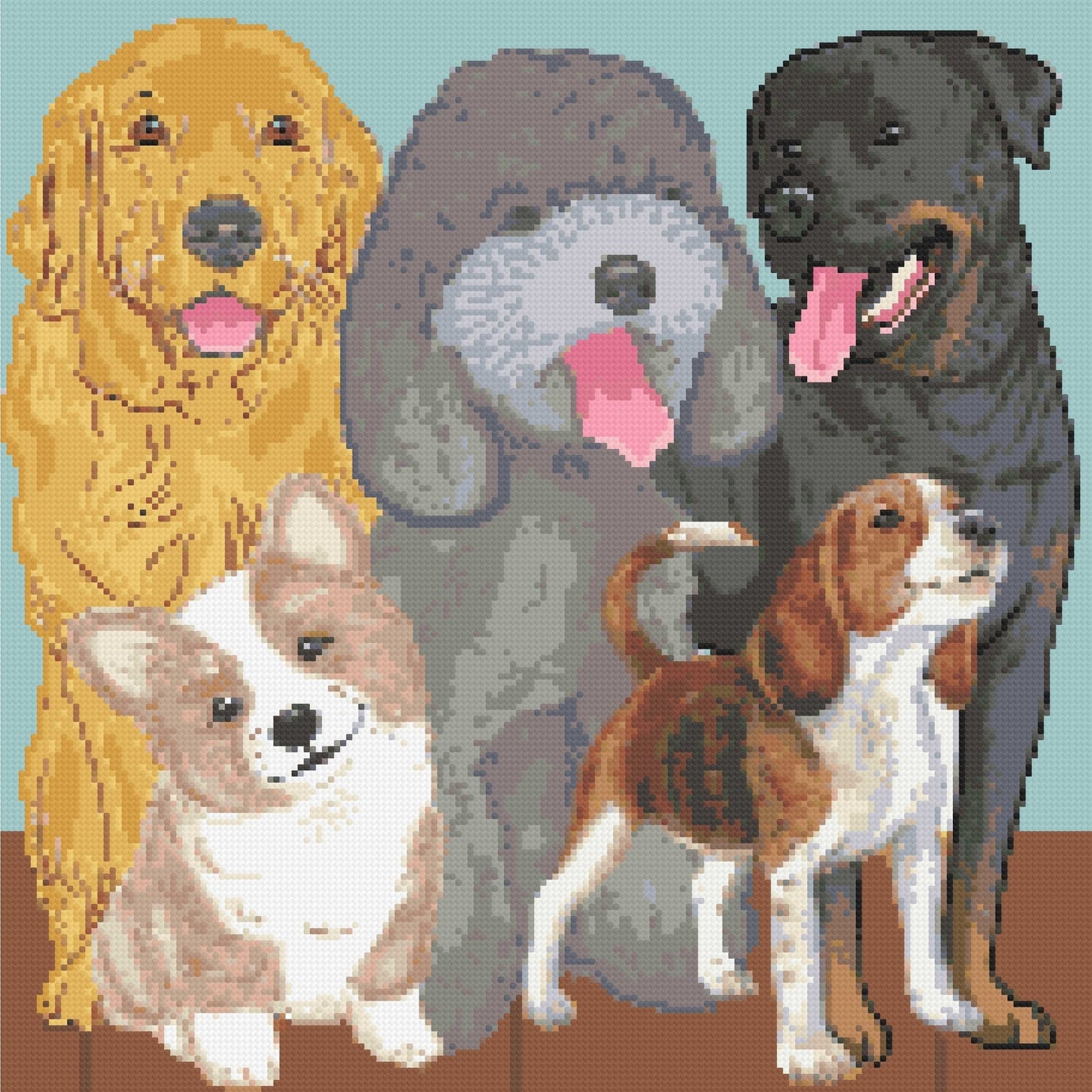 The Paw-some Quintet Diamond Painting Kit - A Homespun Hobby