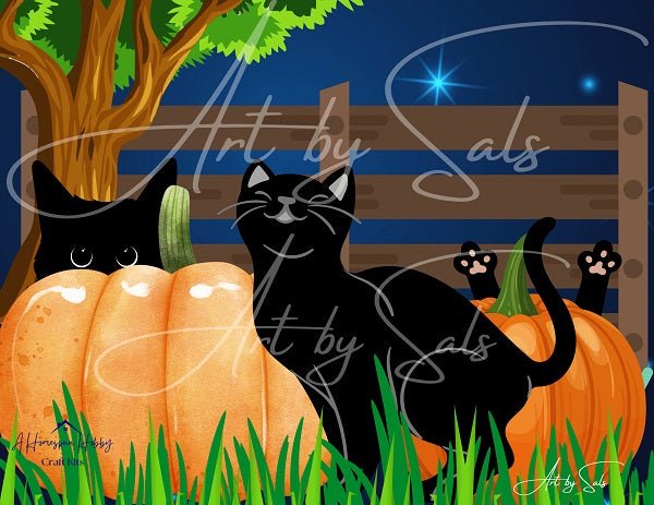 New Halloween Diamond Kit, Black Cat Diamond Painting