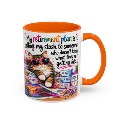 My Retirement Plan Is Selling My Stash Diamond Painting Coffee Mug