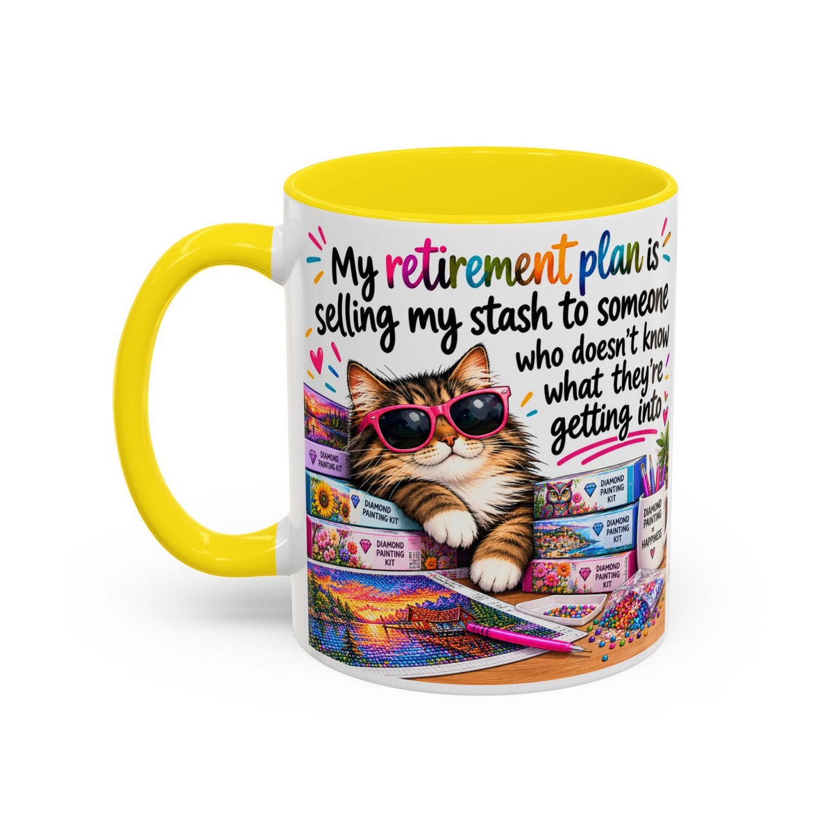 My Retirement Plan Is Selling My Stash Diamond Painting Coffee Mug