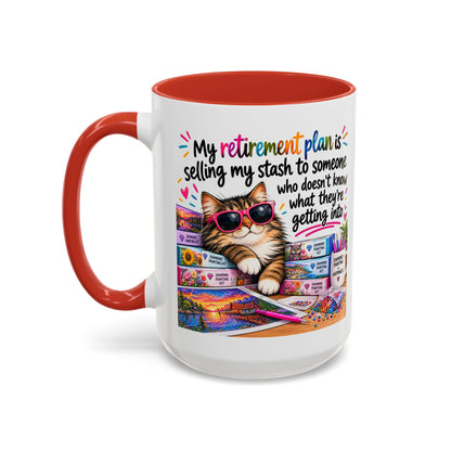 My Retirement Plan Is Selling My Stash Diamond Painting Coffee Mug