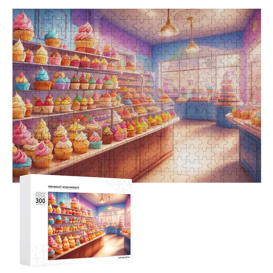 Cupcake Euphoria Wooden Picture Puzzle Art by Sals