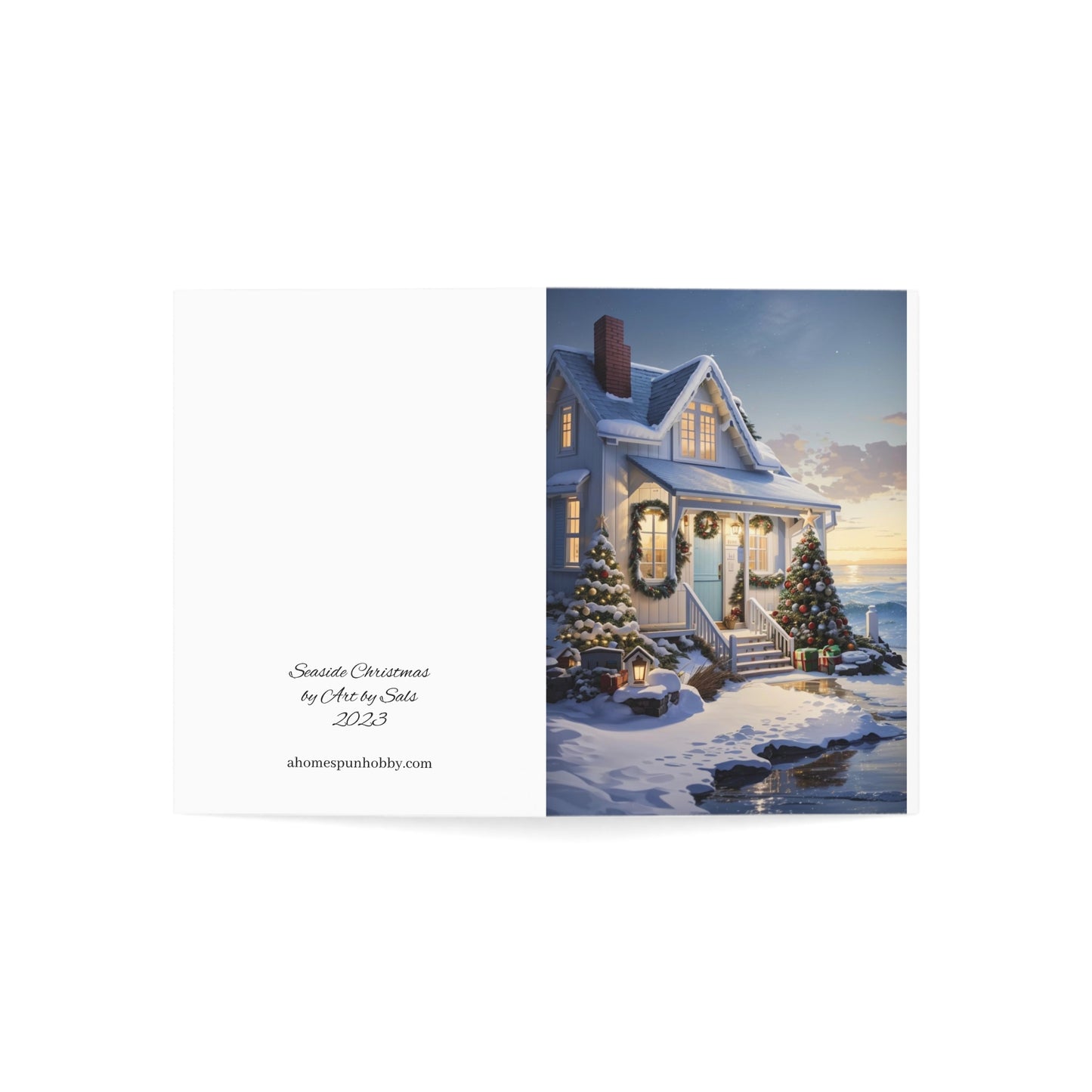 Seaside Christmas Greeting Cards