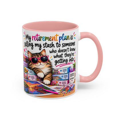 My Retirement Plan Is Selling My Stash Diamond Painting Coffee Mug