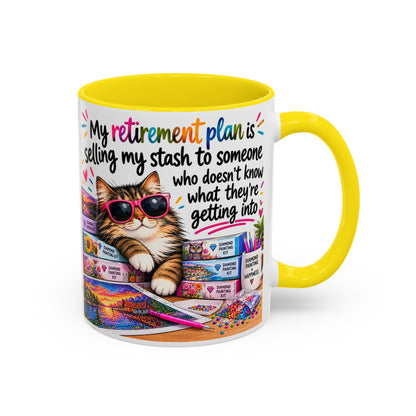 My Retirement Plan Is Selling My Stash Diamond Painting Coffee Mug