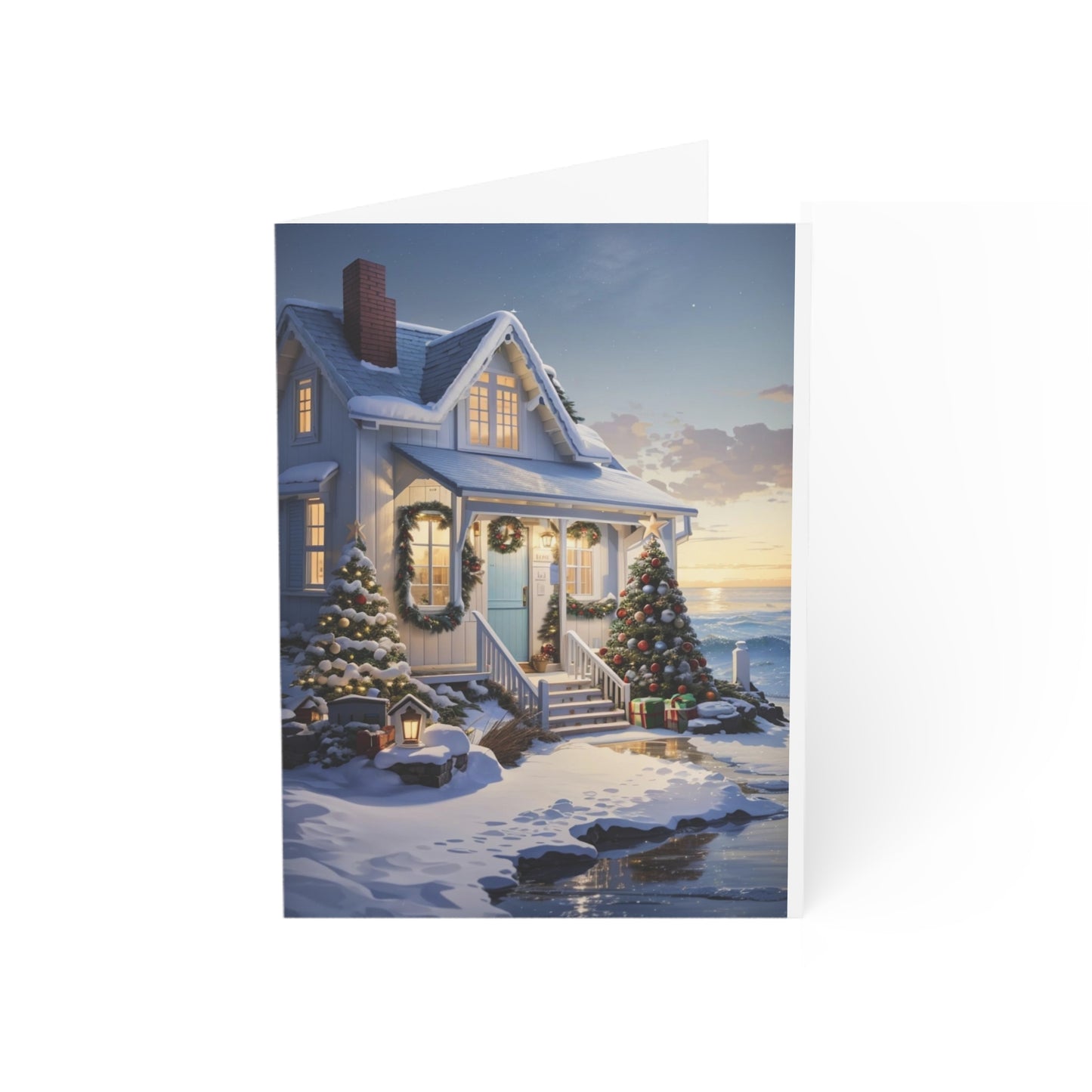 Seaside Christmas Greeting Cards