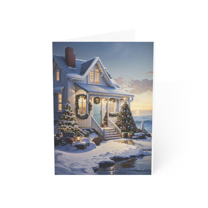 Seaside Christmas Greeting Cards