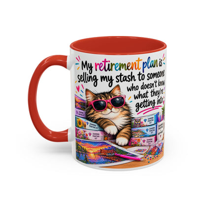 My Retirement Plan Is Selling My Stash Diamond Painting Coffee Mug
