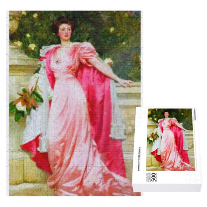 Constance Duchess of Westminster by Frank Kicksee (1906) Old Masters Jigsaw Puzzle. AHomespunhobby.com