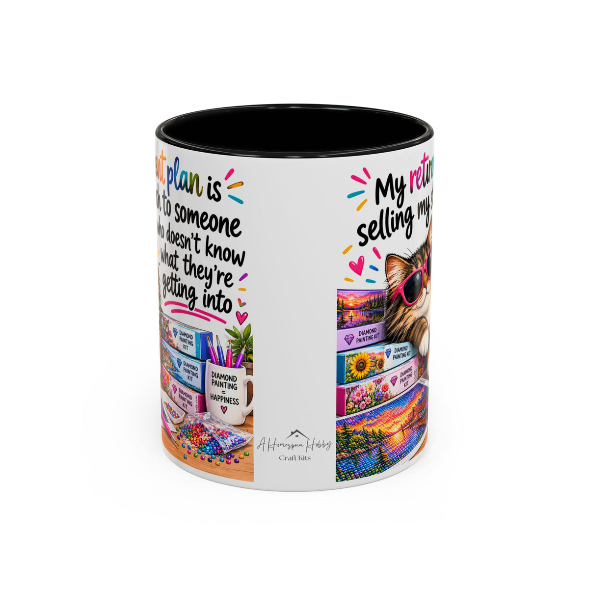 My Retirement Plan Is Selling My Stash Diamond Painting Coffee Mug