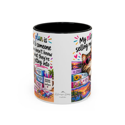 My Retirement Plan Is Selling My Stash Diamond Painting Coffee Mug