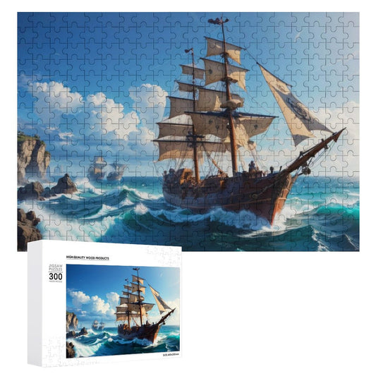The Rachel Wall Pirate Ship Wooden Picture Puzzle
