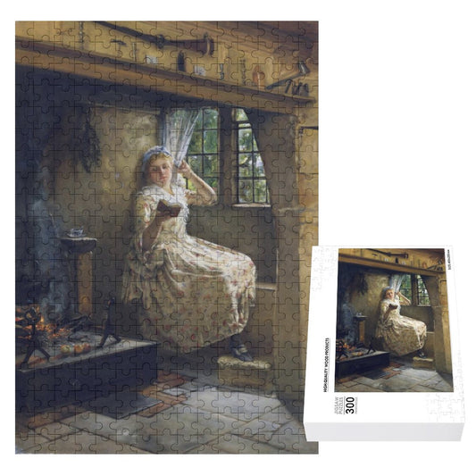 A Cosey Corner by Frank Millet (1884) Wooden Picture Puzzle