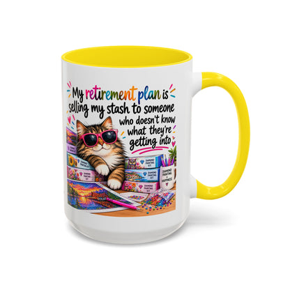 My Retirement Plan Is Selling My Stash Diamond Painting Coffee Mug