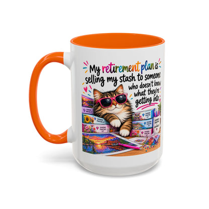My Retirement Plan Is Selling My Stash Diamond Painting Coffee Mug