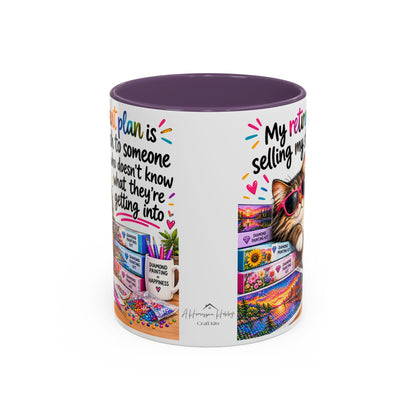 My Retirement Plan Is Selling My Stash Diamond Painting Coffee Mug