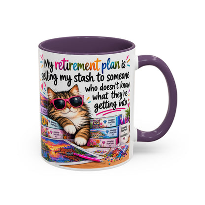 My Retirement Plan Is Selling My Stash Diamond Painting Coffee Mug