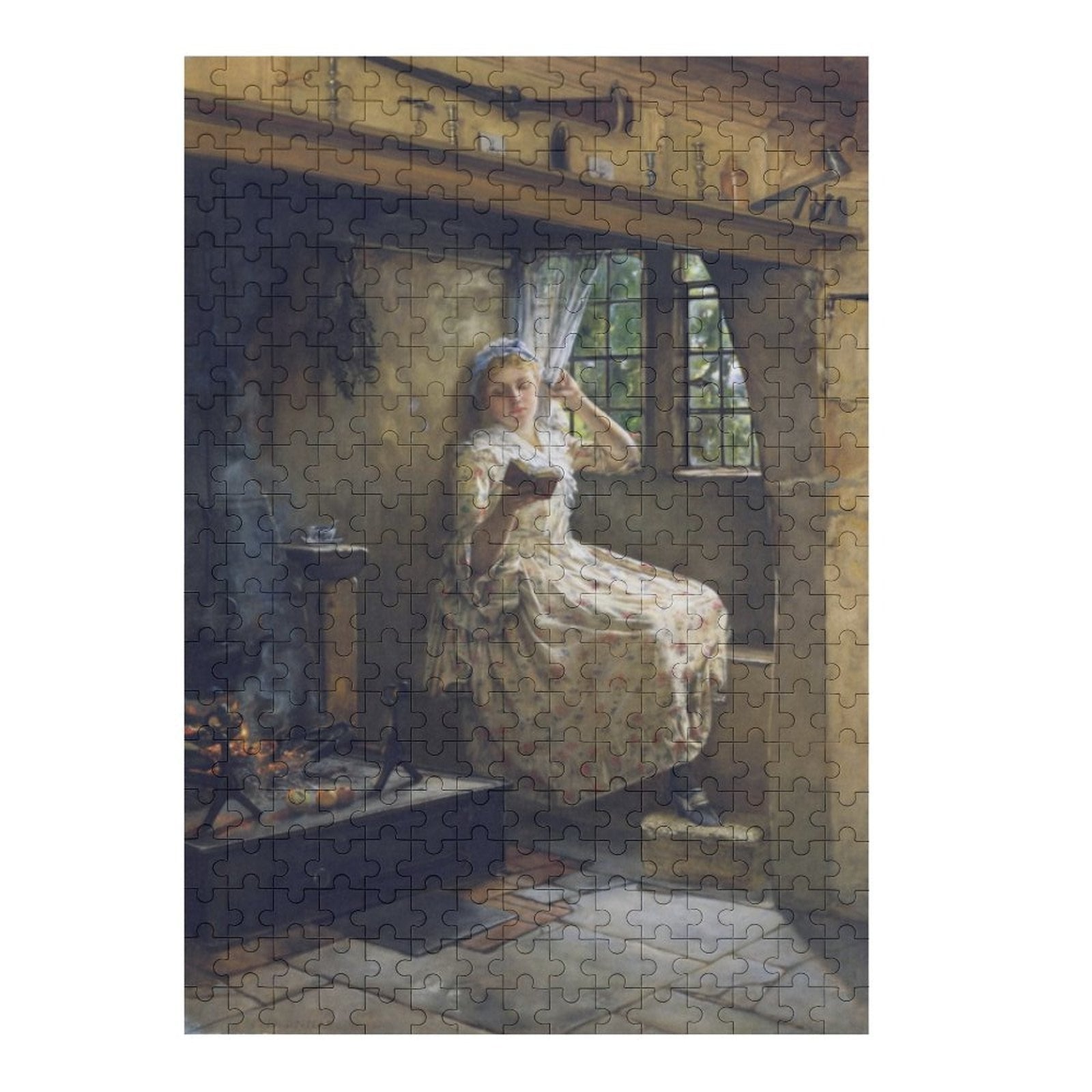 A Cosey Corner by Frank Millet (1884) Wooden Picture Puzzle A Homespun Hobby