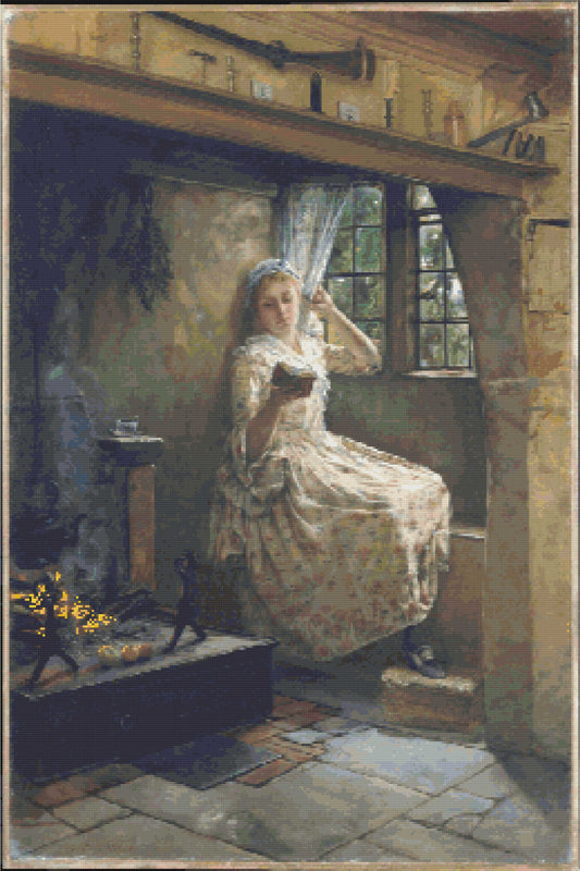 Old Masters A Cosey Corner by Frank Millet, 1884 Diamond Painting Kit