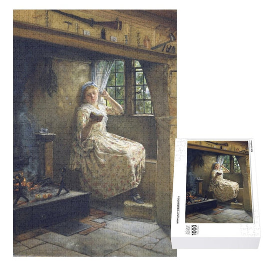 A Cosey Corner by Frank Millet (1884) Wooden Picture Puzzle A Homespun Hobby