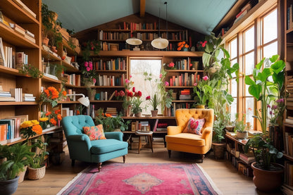 The Cottage Library Wooden Jigsaw Puzzle 1000 pieces