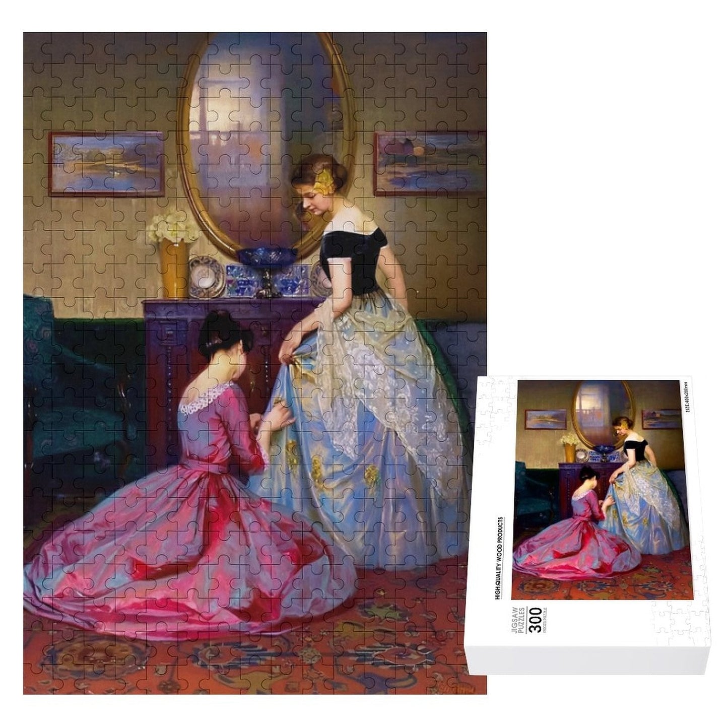 The Fitting by Viktor Schramm, Wooden Picture Jigsaw Puzzle