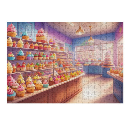 Cupcake Euphoria Wooden Picture Jigsaw Puzzle, by Art by Sals