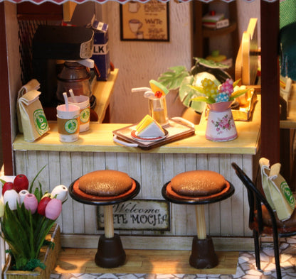 Coffee Time DIY Miniature Dollhouse Kit - A Homespun Hobby
