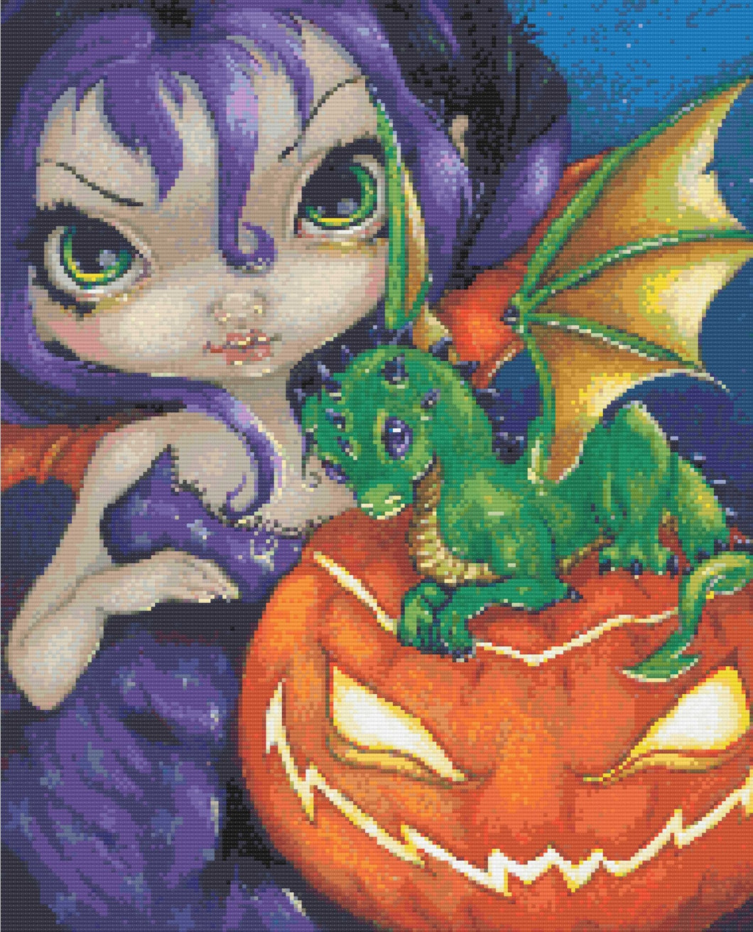Darling Dragon by Jasmine Becket-Griffith Diamond Painting Canvas - A Homespun Hobby