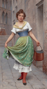 Diamond Painting Kit The Water Carrier by Eugene von Blaas, 1902 - A Homespun Hobby