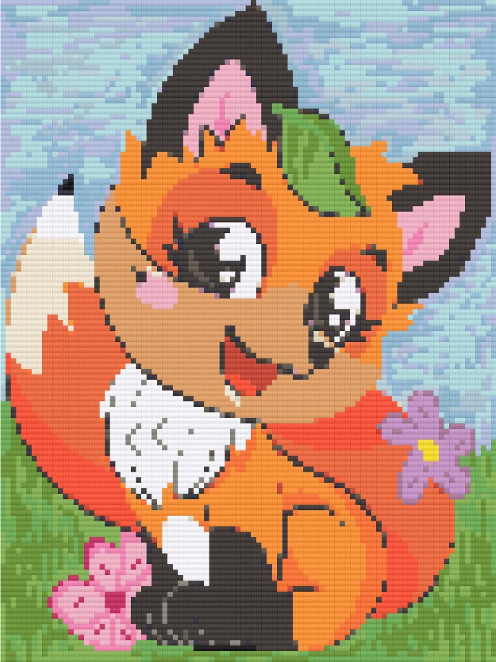 Miss Ginger Clever-Fox Diamond Painting Kit - Art by Sals - A Homespun Hobby
