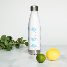 Stainless Steel Water Bottle with Diamond Painting Motif - A Homespun Hobby