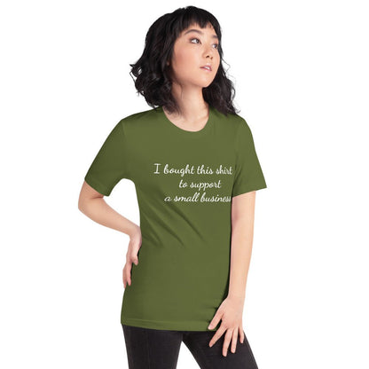 Support Small Woman's Owned Businesses Short-Sleeve Unisex T-Shirt - A Homespun Hobby