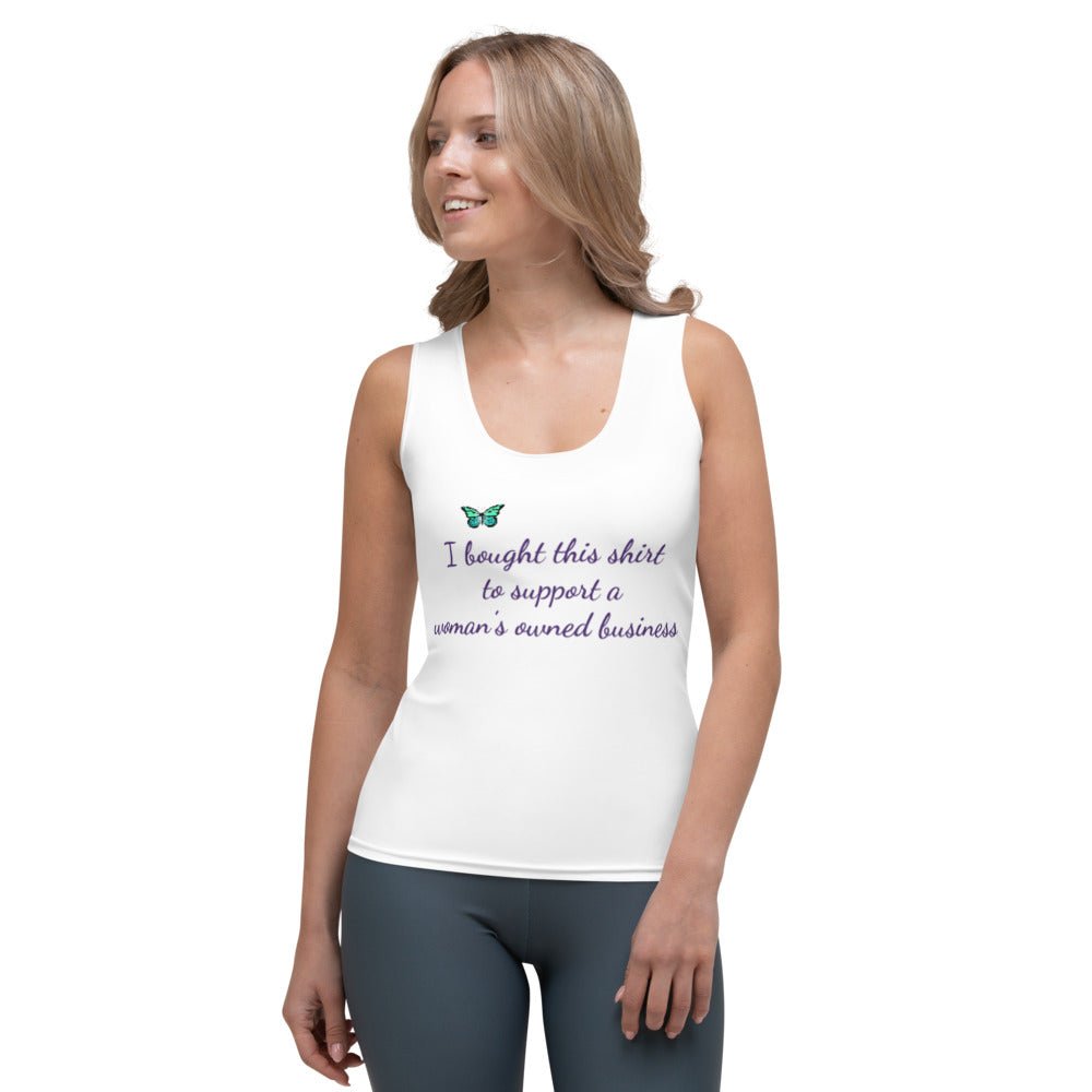 Support Small Woman's Owned Businesses Sublimation Cut & Sew Tank Top - A Homespun Hobby
