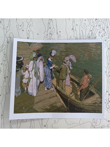 The Ferry by E. Phillips Fox, 1910-1911 Paint by Number Kit - A Homespun Hobby