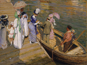 The Ferry by E. Phillips Fox, 1910-1911 Paint by Number Kit - A Homespun Hobby